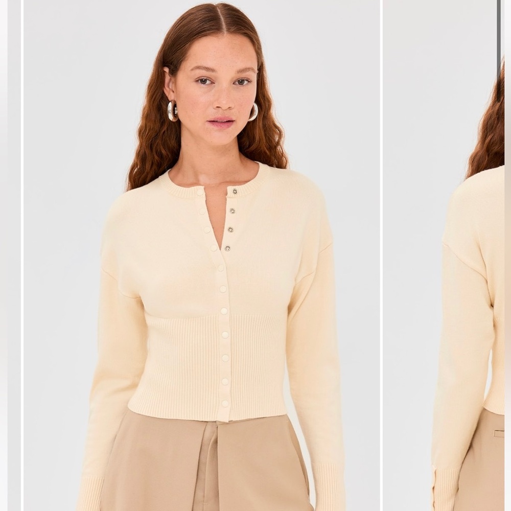 Lioness Head in the Clouds Cardigan Ivory